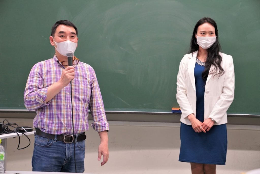 Rachel Leng and Masahiro Yamagiwa at Rikkyo University