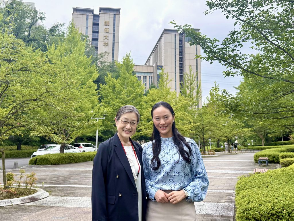 Rachel Leng with Associate Professor Yoshiko Matsumoto